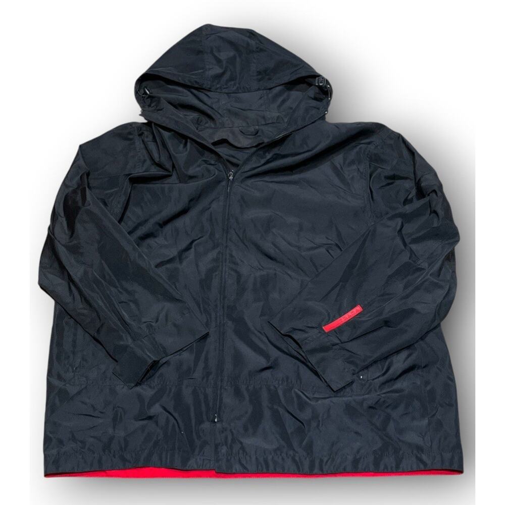 Vintage Prada Linea Rossa SGV136 Technical Jacket Black Men’s XL Archive